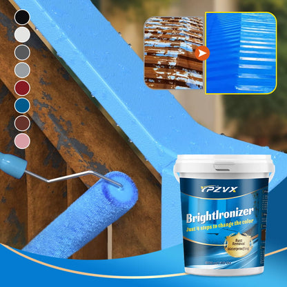 🔥⚡Pintura metálica antioxidante e impermeable 🎨✨: elimina el óxido al instante, sella y protege, para uso en interiores y exteriores, acabado duradero, fácil aplicación.