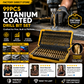 🔥High-efficiency tool favored by veteran craftsmen!Factory Outlet-99pcs Titanium Coated Drill Bit Set