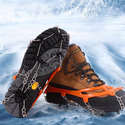Crampones antideslizantes para botas y zapatos de senderismo