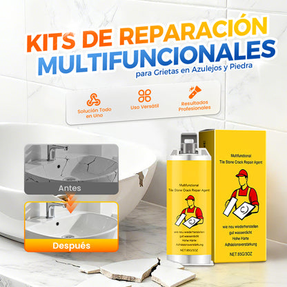 Kit multifuncional para reparar grietas en baldosas y piedras