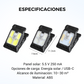 Luz solar con clip para exteriores y sensor de movimiento