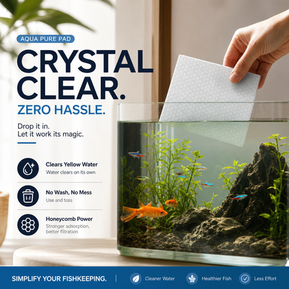✨ TOALLITAS CLARIFICADORAS PARA ACUARIO - Agua cristalina en 24 horas, elimina olores e impurezas, seguras para todos los peces y plantas 🌿🔮