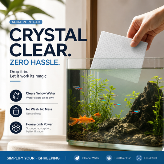 ✨ TOALLITAS CLARIFICADORAS PARA ACUARIO - Agua cristalina en 24 horas, elimina olores e impurezas, seguras para todos los peces y plantas 🌿🔮