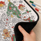 🎄Imprescindibles navideños ✨ Manta navideña para dibujar «hazlo tú mismo» con 24 marcadores lavables