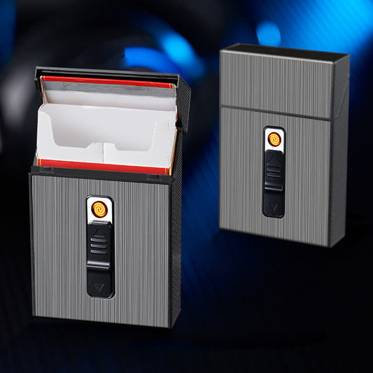Estuche para cigarrillos con encendedo