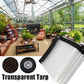 🏡✨ Lona Transparente Impermeable – Aislante, 90% Transparencia y Cuerdas Gratis