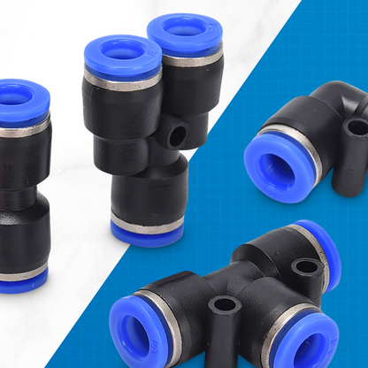 ⚡🔧Kit de racores neumáticos de 1/4 pulgada para mangueras de aire con conexión rápida