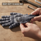 2 unidades de guantes de trabajo de punto, protectores y resistentes, calibre 10