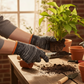 2 unidades de guantes de trabajo de punto, protectores y resistentes, calibre 10