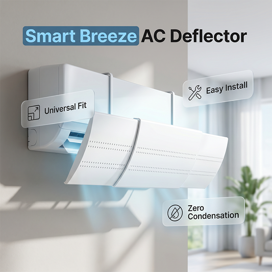 Deflector retráctil universal para aire acondicionado