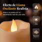 Velas LED sin llama con parpadeo cálido