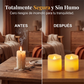 Velas LED sin llama con parpadeo cálido