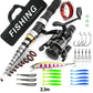 🔥🎣Set Completo de Equipo de Pesca de Viaje y Bolsa de Transporte