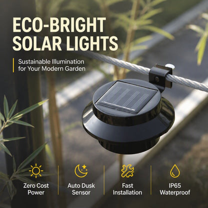 ☀️Luces solares eco-bright – cero coste eléctrico, iluminación toda la noche. Resistentes a la intemperie, ABS y acrílico de alta calidad! ✨🏡