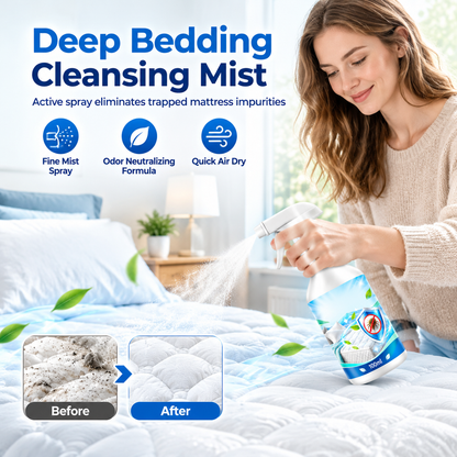 ¡Renueva tu ropa de cama al instante! Aerosol para eliminar ácaros sin necesidad de lavar.