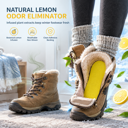 Parches desodorantes para zapatos con aroma a limón; pegatinas para eliminar olores en tenis y plantillas; 10 piezas