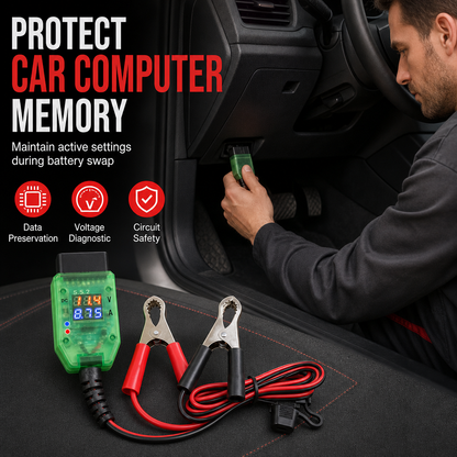 🚗 Conservador de Memoria OBD para Cambio de Batería con Pantalla Digital