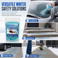 Agente descongelante para el parabrisas y derretidor de nieve para autos en invierno, en bolsa de 100 g, y quitanieves para las ventanas de los vehículos