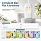 Difusor automático de aromaterapia con pantalla digital y 9 niveles ajustables; ambientador inteligente para el hogar con pulverizador de fragancia y desodorizante para el dormitorio y el baño