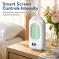Difusor automático de aromaterapia con pantalla digital y 9 niveles ajustables; ambientador inteligente para el hogar con pulverizador de fragancia y desodorizante para el dormitorio y el baño