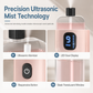 Difusor automático de aromaterapia con pantalla digital y 9 niveles ajustables; ambientador inteligente para el hogar con pulverizador de fragancia y desodorizante para el dormitorio y el baño