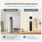 Difusor automático de aromaterapia con pantalla digital y 9 niveles ajustables; ambientador inteligente para el hogar con pulverizador de fragancia y desodorizante para el dormitorio y el baño