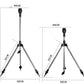 Aspersor de soporte telescópico de trípode de riego giratorio de acero inoxidable